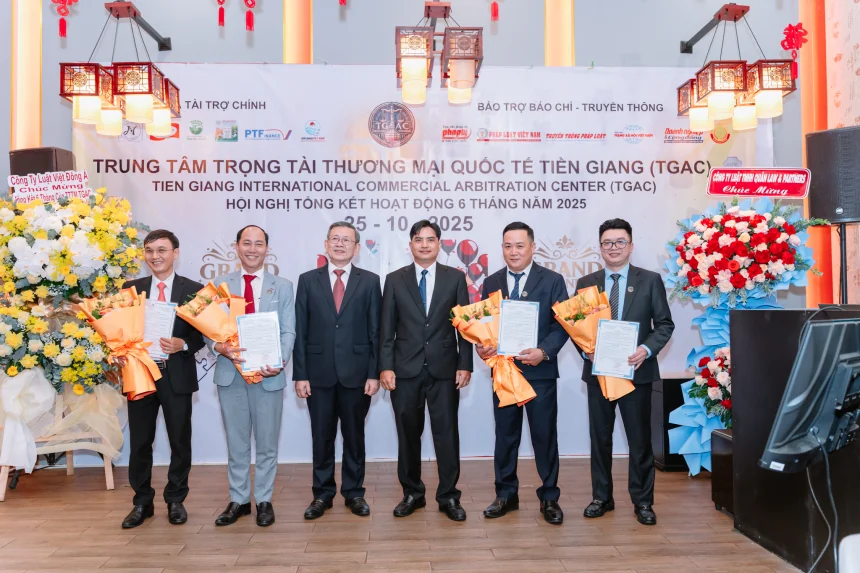 Trung tâm Trọng tài Thương mại Quốc tế Tiền Giang (TGAC) tổng kết 6 tháng hoạt động năm 2025